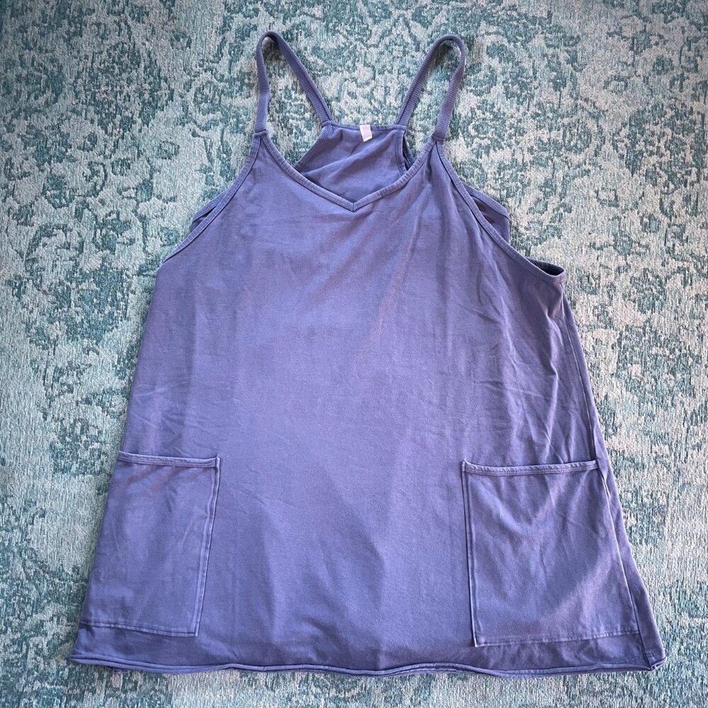Free People Hot Shot Mini Dress Blue Indigo size Large - Picture 7 of 13